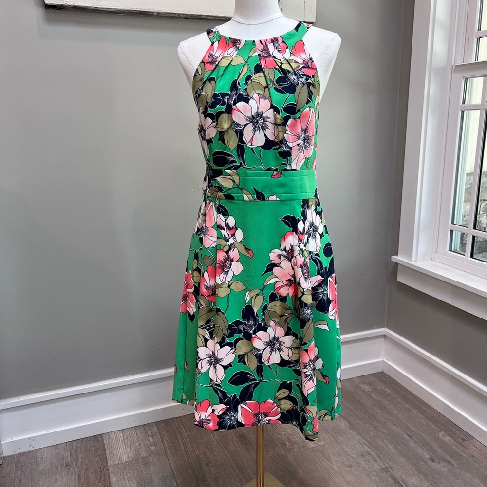 Green Floral Dress
